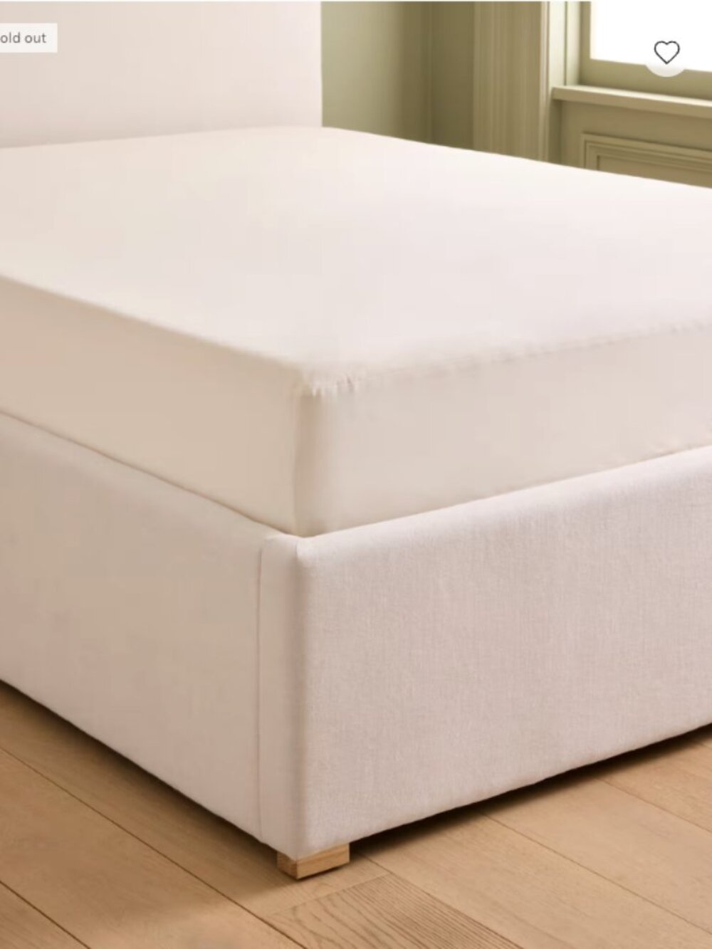 Quince Organic Waterproof Mattress Protector | Full | Natural | Organic Cotton